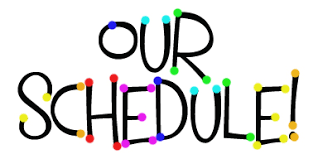our schedule heading
